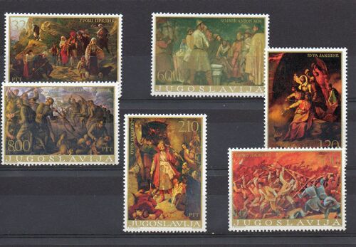 Yougoslavie Timbres Peintres Locaux