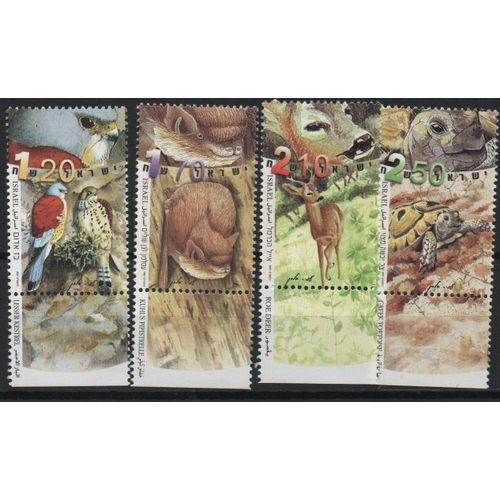 Israël Timbres Animaux 2001