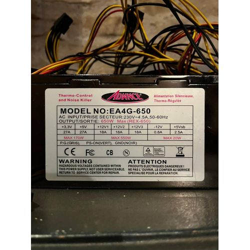Alimentation PC Advance 650w