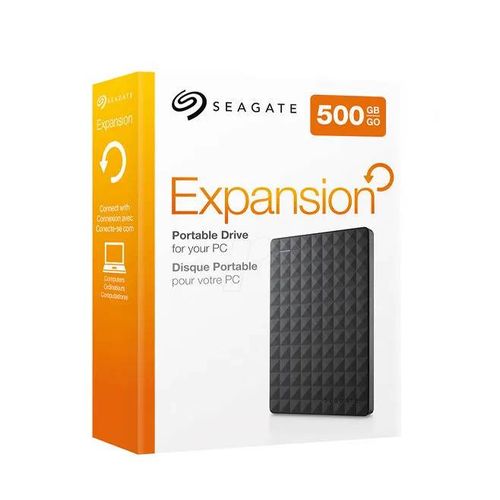 Seagate Expansion 500 Go - Disque dur externe (portable) - 2.5" - USB 3.0 - Noir