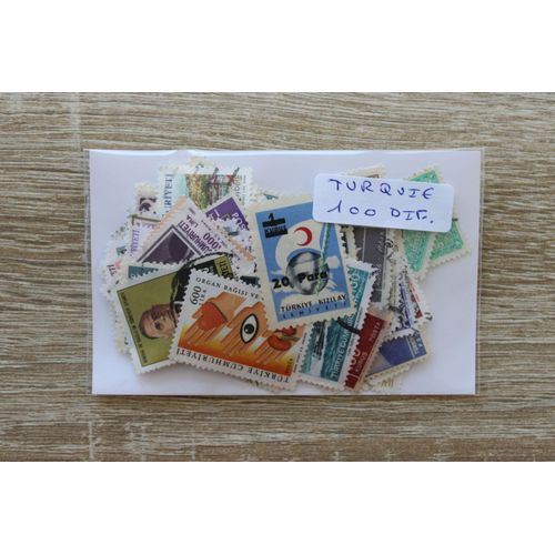 Turquie 100 Timbres Différents