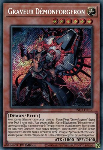 Yu Gi Oh ! Graveur Démonforgeron Info-Fr017 Secret Rare En Français