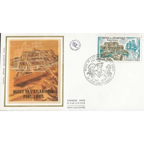 Enveloppe Premier Jour D' Émission Musée De L' Atlantique - Port-Louis 04/12/1976 (Fdc - First Day Cover)