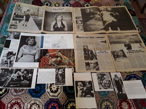 Marilyn Monroe : Lot De Coupures De Presse D'origine France