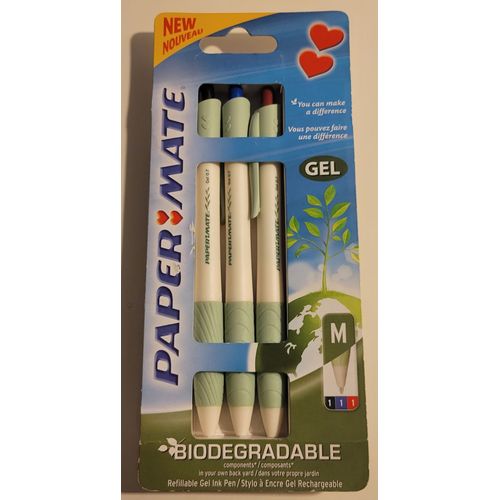 Lot De 3 Stylos Gel Paper Mate