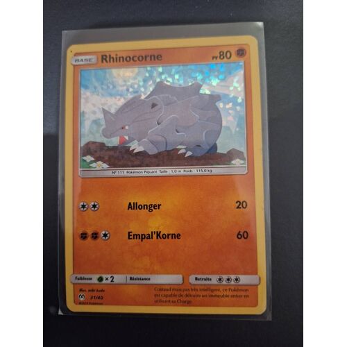 Carte Rinhocorne 31/40 Mcdonald's 2019