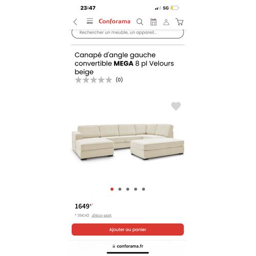 Canapé 7 Places Convertible