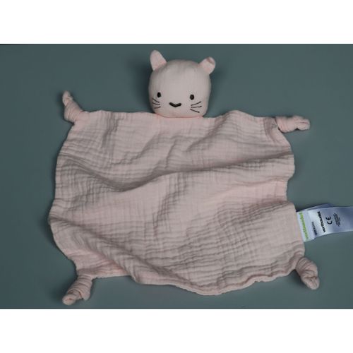 Doudou chat plat lange rose Vertbaudet