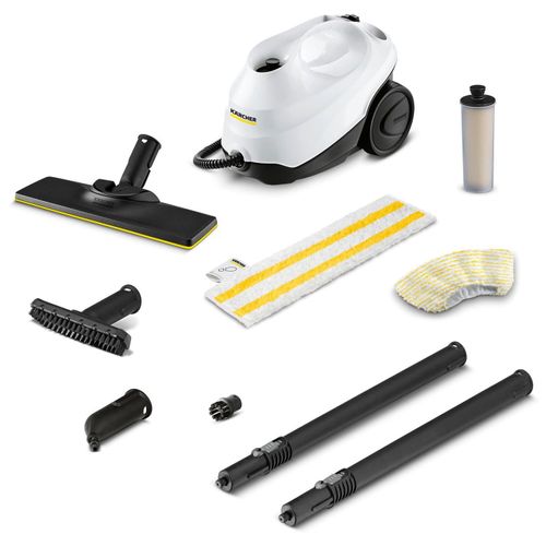 Nettoyeur vapeur Karcher SC 3 EasyFix - Pression 3.5 bar- Débit vapeur 40 g/min- Temps de chauffe rapide- Kit sols Easyfix