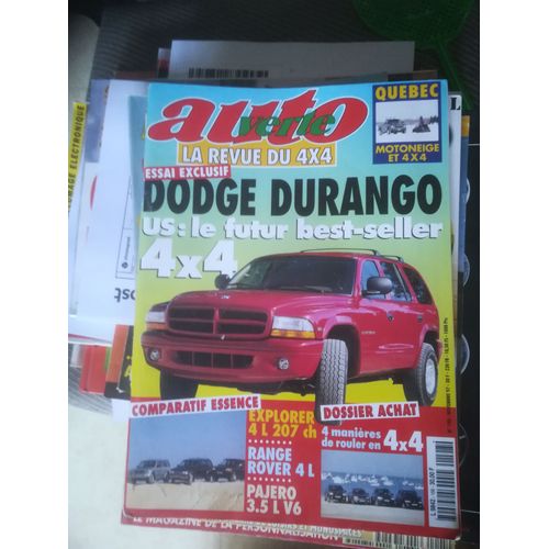 Auto Verte 198 De 1997 Nissan Patrol Gr,Subaru Forester,Legacy Outback Gpl,Jeep Cherokee Td Sport,Gd Cherokee V8,Dodge Durango 5.2 V8,Mitsubishi Pajero 3.5 V6,Ford Explorer 4.0 V6,Range Rover 4.0 V8,