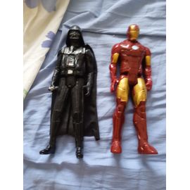 2 Figurines Dark Vador Et Iron Man