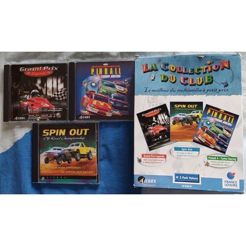Voitures - Pinball - Grand Prix - Spin Out - Pack 3 Jeux