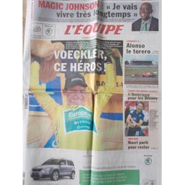 Journal L'Équipe N°20817 Lundi 11 Juillet 2011 "Voeckler Ce Héros !"