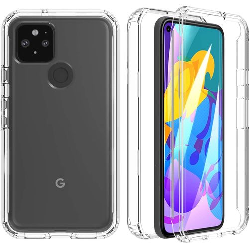 Coque Pixel 5 Coque Google Pixel 5 Avec Protection D'écran Antichoc Full Body Protection Etui Transparent Bumper Coque Pour Google Pixel 5 5g