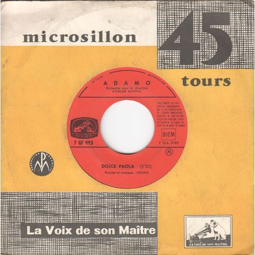 A Vot'bon Coeur / Dolce Paola - Juke Box