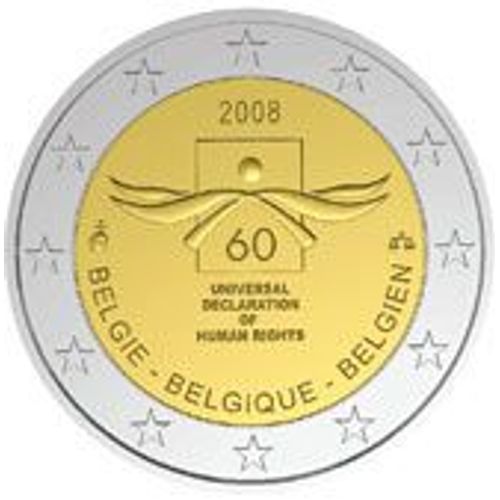 Pièce 2.00 Euros Commemorative Belgique 2008