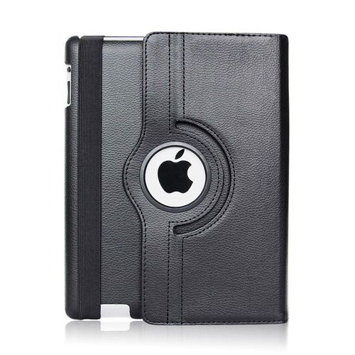 Coque Rotative 360 Noir Pour Ipad 11 2025 (A16) - 11 Pouces - Housse Etui Protection Integral Portrait Paysage Resistant Anti Choc Protection Fermerture Elastique Phonillico®
