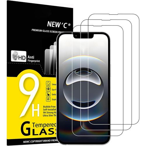 Lot De 3, Verre Trempé Pour Iphone 16e (6,1 Pouces) Protection Efficace Contre Les Rayures - Sans Bulles - Ultra Résistant, Dureté 9h Glass