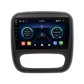 Autoradio Gearelec 9 Pouces Android Pour Renault Trafic Opel Vivaro 2014-2019 - Carplay Gps Bt Rds Wi-Fi