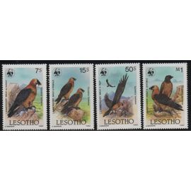 Lesotho Timbres Oiseaux : Les Vautours 1986