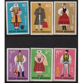 Roumanie Timbres Les Costumes Régionaux 1973