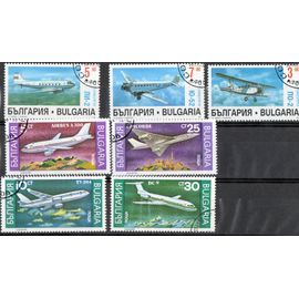 Bulgarie Timbres Avions De Transport