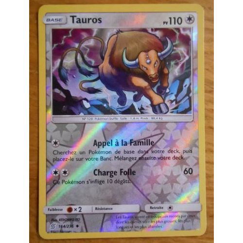 Pokemon Tauros 164 / 236 Reverse Harmonie Des Esprits