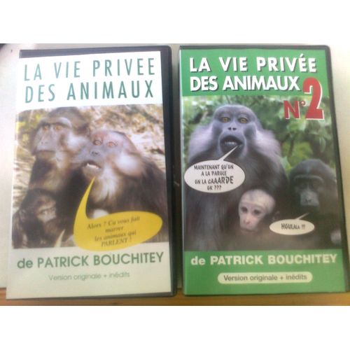 2 Cassettes Vidéo Vhs - La Vie Privée Des Animaux - Volumes 1 Et 2