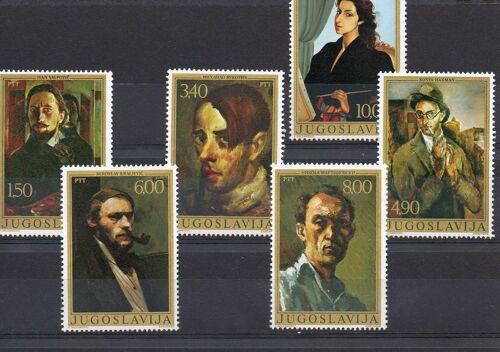 Yougoslavie Timbres Artistes Locaux