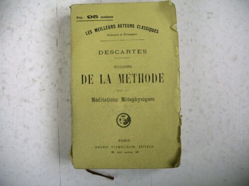 Discours De La Methode Méditations Métaphysiques Descartes
