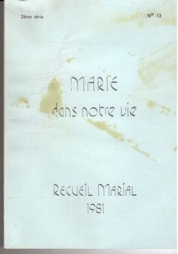 Marie Dans Notre Vie, Deuxième Série, N°13, 1981