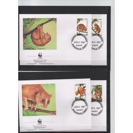 Congo Timbres Animaux 4 Fdc