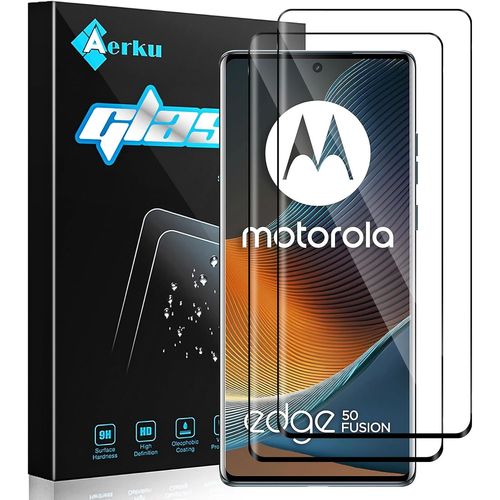 Verre Trempé Pour Motorola Moto Edge 50 Pro/Moto Edge 50 Fusion 5g, 2 Pièces 3d Couverture Complète Dureté 9h Ultra Résistant Protection Écran Film En Verre Trempé Protecteur D'écran