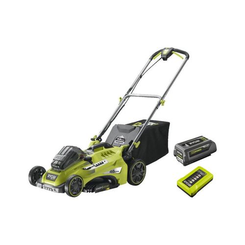 [JAMAIS UTILISÉ] Tondeuse RYOBI - 36V MaxPower Brushless - coupe 46cm - 1 batterie 5.0Ah - 1 chargeur - RLM36X46H50PG