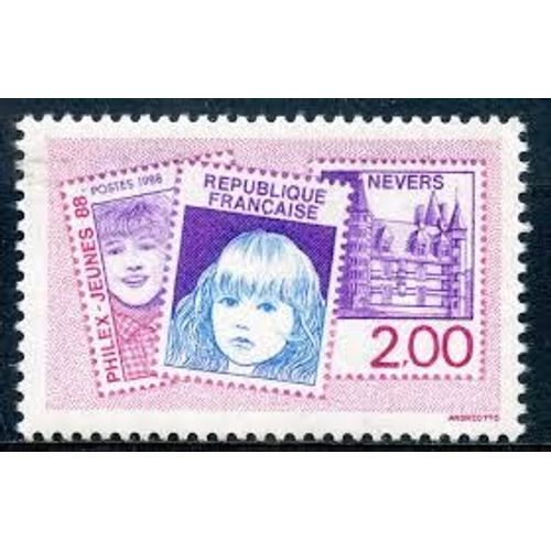 Exposition Philatélique Des Jeunes "Philex-Jeunes88" À Nevers Année 1988 N° 2529 Yvert Et Tellier Luxe
