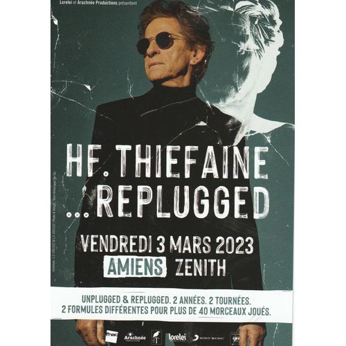 Flyer 10x15cm Hubert Felix Thiefaine ...Replugged Amiens 2023