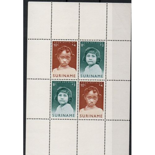 Surinam ( Pays-Bas ) Timbre Pour L'enfance 1963