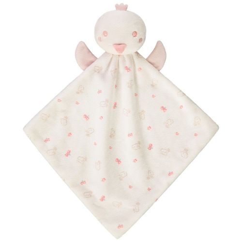 Doudou Orchestra Oiseau Velours Blanc Rose Fleurs Roses Juet Peluche Bebe Soft Toy Bird Baby