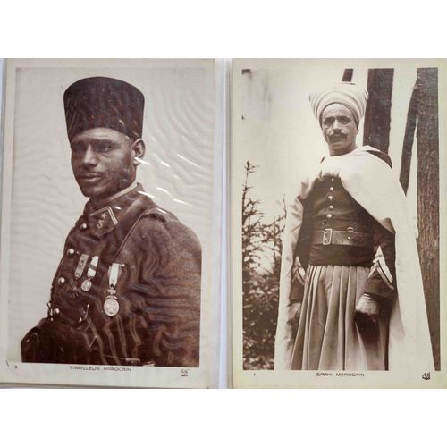 Cartes Postales Tirailleur Marocain Et Spahi Marocain / Maroc