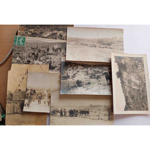 Lot De 8 Cartes Postales Du Maroc : Armee En Manoeuvre ,Canons, Source, Chariots... Début Du Vingtième Siècle