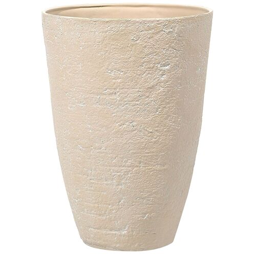 Pot De Fleurs Beige 51 X 51 X 71 Cm Camia