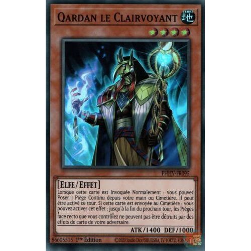 Yu Gi Oh Phhy Fr095 Qardan Le Clairvoyant Super Rare
