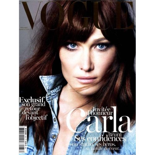 Magazine Vogue Paris. N 933. Décembre 2012- Janvier 2013# Carla Bruni