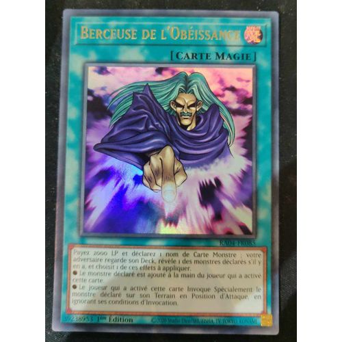 Yu Gi Oh Ra04 Fr085 Berceuse De L'obeissance Ultra Rare