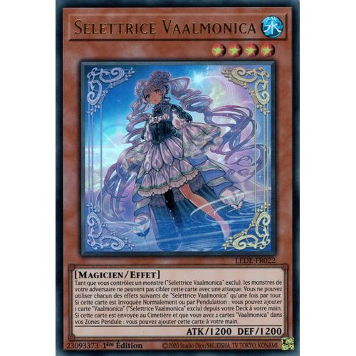 Yu Gi Oh ! Selettrice Vaalmonica Lede-Fr022 Ultra Rare En Français