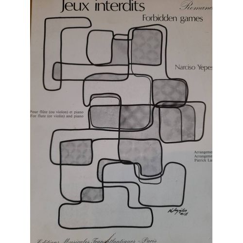 Yepes Lanjean : Jeux Interdits Pour Flûte Ou Violon Et Piano
