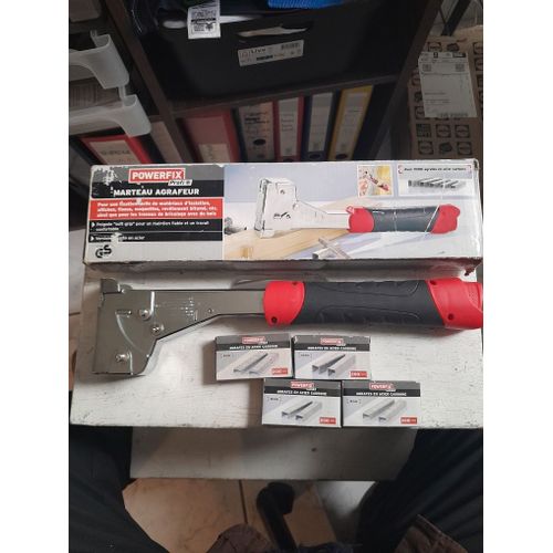 marteau agrafeur en acier inoxydable + 800 agrafes
