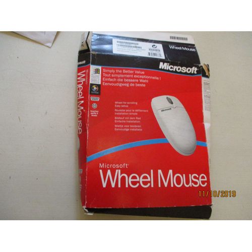 Microsoft Trekker Wheel - Souris - 2 boutons - filaire - PS/2 - blanc - Pour la vente au détail