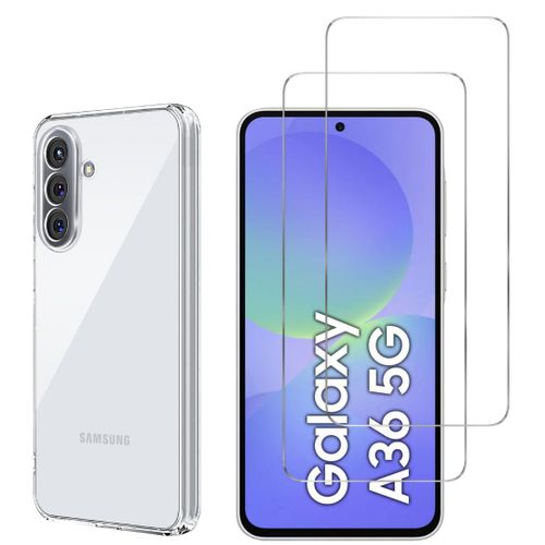 Coque Pour Samsung Galaxy A36 5g Et 2 Verres Trempé Film Protection Ecran Phonillico®