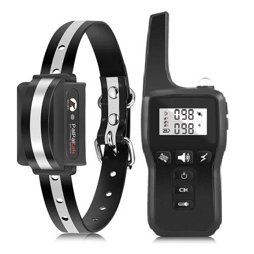 Collier De Dressage Pour Chien, 1000m Collier Anti-Aboiement Électronique Et Rechargeable, Collier Réglable Et Étanche Ip67 Avec 3 Modes Son Vibration Choc Pour Petit Moyen Grand Chien Noir